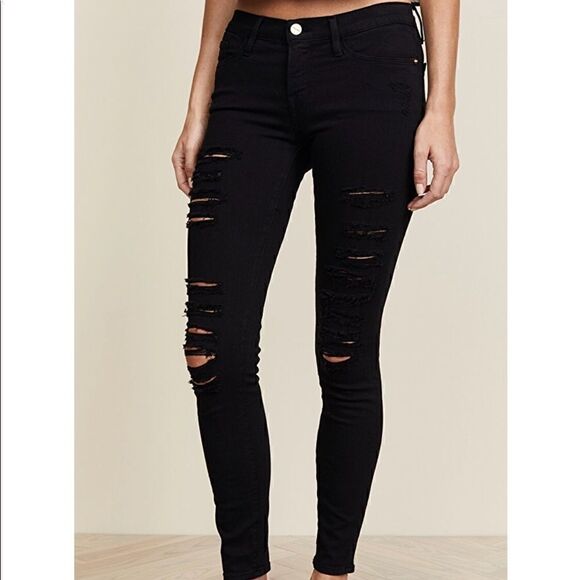 Frame Denim Denim - NWOT Frame Denim Le Color Rip Skinny Jeans 30